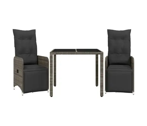 3-Osaline Aia Bistrookomplekt Istmepatjadega, Hall, Polürotang