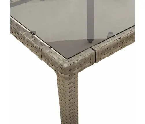 Bistro Komplektas Su Pagalvėlėmis, 9 Dalių, Pilkas, Poliratanas