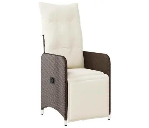 3-Osaline Aia Bistrookomplekt Patjadega, Pruun, Polürotang