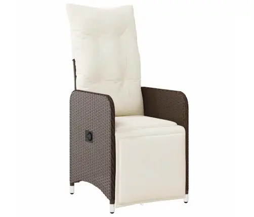 7-Daļīgs Bistro Mēbeļu Komplekts, Matrači, Brūna Pe Vidaxl