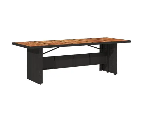 9-Daļīgs Bistro Mēbeļu Komplekts, Matrači, Melna Pe Rotangpalma Vidaxl