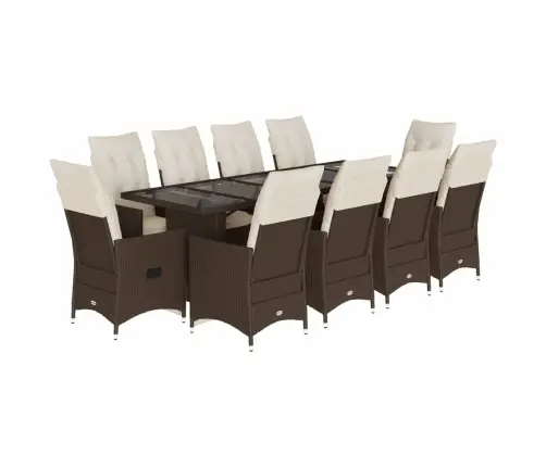 11-Osaline Aia Bistrookomplekt Patjadega, Pruun, Polürotang