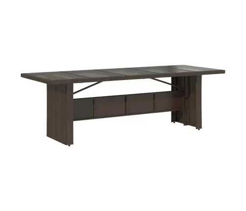 Bistro Komplektas Su Pagalvėlėmis, 9 Dalių, Rudas, Poliratanas