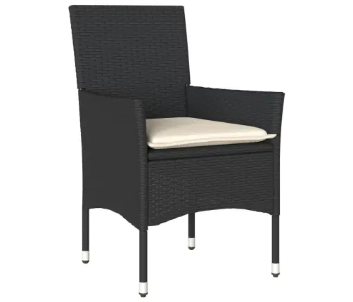 Sodo Komplektas, 9 Dalių, Juodas, Poliratanas Ir Stiklas