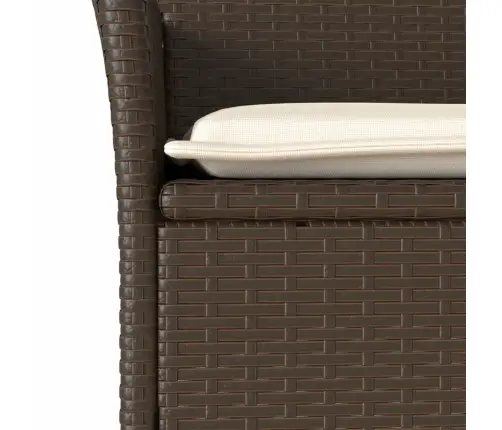 Sodo Komplektas, 7 Dalių, Rudas, Poliratanas Ir Stiklas