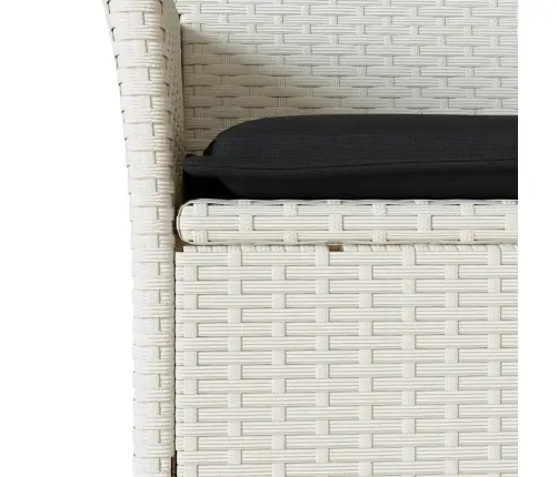 Sodo Komplektas, 3 Dalių, Baltas, Poliratanas Ir Stiklas