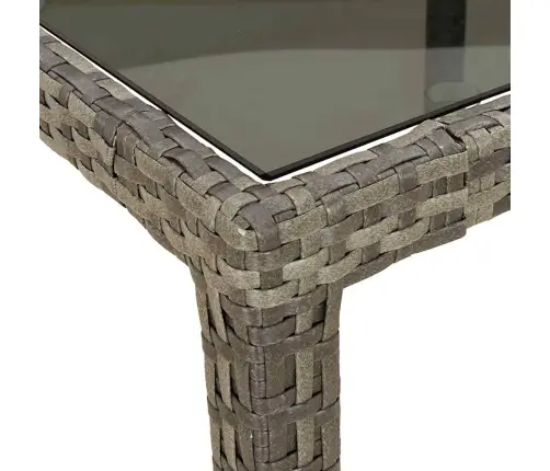 11-Daļīgs Dārza Mēbeļu Komplekts Matrači, Pelēka Pe Rotangpalma Vidaxl