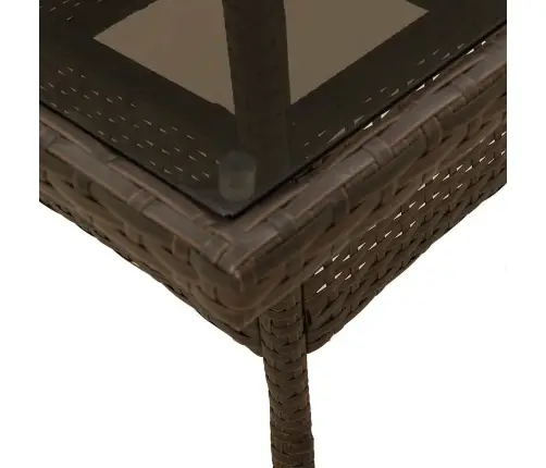 3-Daļīgs Dārza Mēbeļu Komplekts, Matrači, Brūna Pe Rotangpalma Vidaxl