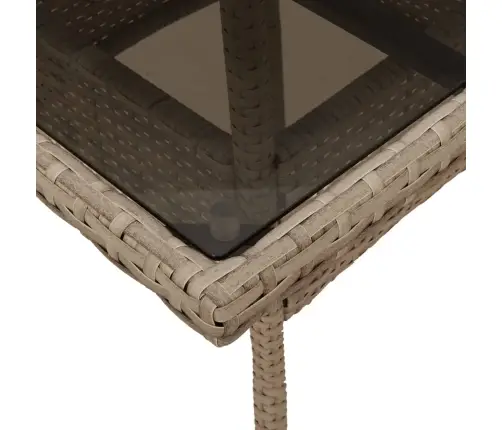 3-Daļīgs Dārza Mēbeļu Komplekts, Matrači, Bēša Pe Rotangpalma Vidaxl