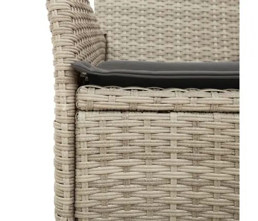 Sodo Komplektas, 3 Dalių, Šviesiai Pilkas, Poliratanas/Stiklas