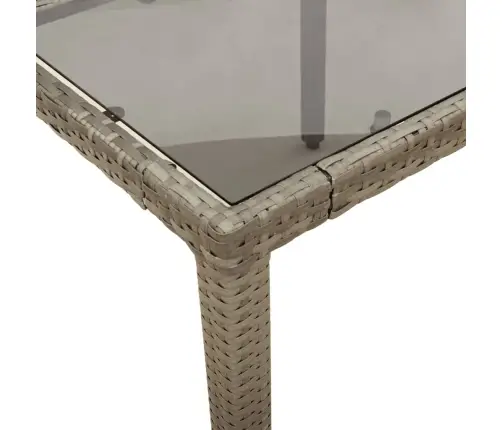 9-Daļīgs Dārza Mēbeļu Komplekts, Matrači, Pelēka Pe Rotangpalma Vidaxl