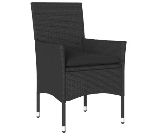 Sodo Komplektas, 3 Dalių, Juodas, Poliratanas Ir Akacija