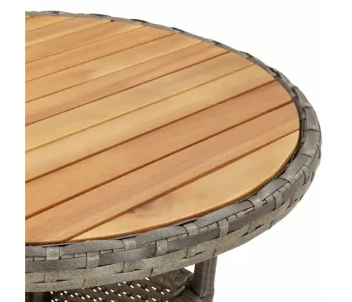 5-Osaline Aiamööblikomplekt Patjadega, Hall, Pe-Rotang/Akaatsia