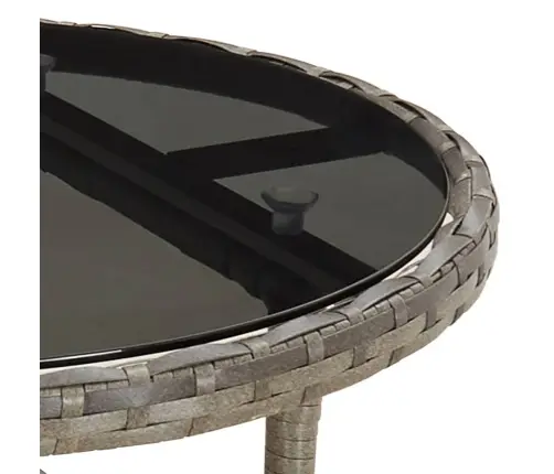 3-Daļīgs Dārza Mēbeļu Komplekts, Matrači, Pelēka Pe Rotangpalma Vidaxl