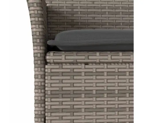 5-Osaline Aiamööblikomplekt Patjadega, Hall, Pe-Rotang/Akaatsia