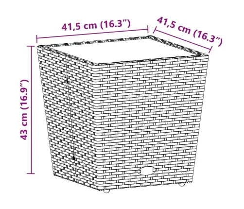 3-Daļīgs Bistro Mēbeļu Komplekts, Matrači,Pelēka Pe Rotangpalma Vidaxl