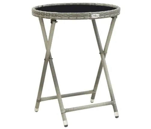 3-Osaline Bistrookomplekt Patjadega, Hall, Polürotang Ja Klaas