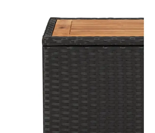 Sodo Komplektas Su Pagalvėlėmis, 3 Dalių, Juodas, Poliratanas