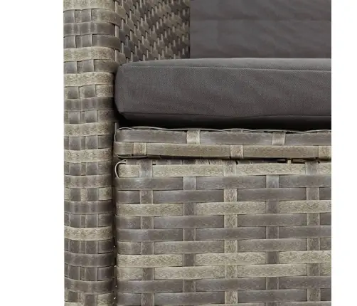 9-Daļīgs Dārza Mēbeļu Komplekts Ar Matračiem, Pe Rotangpalma Vidaxl