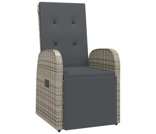 11-Daļīgs Dārza Mēbeļu Komplekts Ar Matračiem, Pe Rotangpalma Vidaxl