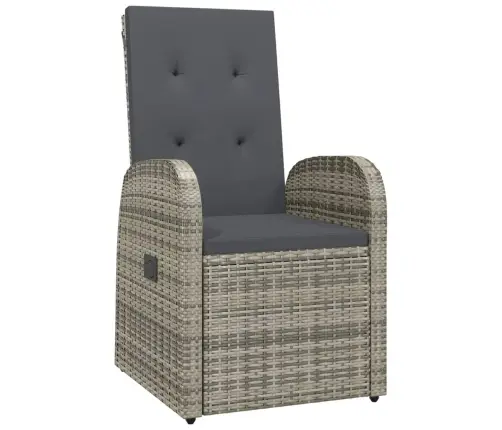 11-Daļīgs Dārza Mēbeļu Komplekts Ar Matračiem, Pe Rotangpalma Vidaxl