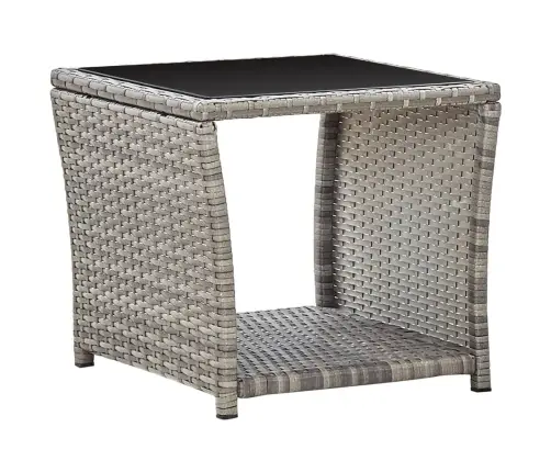 2-Daļīgs Dārza Mēbeļu Komplekts, Matrači, Pelēka Pe Rotangpalma Vidaxl