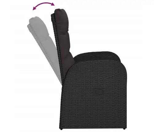 7-Daļīgs Dārza Mēbeļu Komplekts Ar Matračiem, Pe Rotangpalma Vidaxl