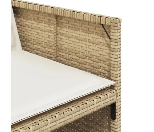 9-Daļīgs Virtuves Mēbeļu Komplekts Ar Matračiem, Pe Rotangpalma Vidaxl