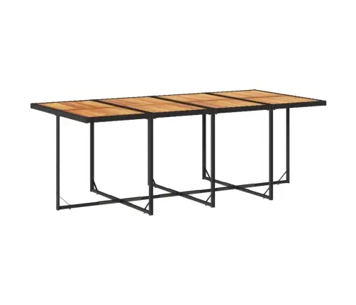 9-Osaline Aiamööbli Komplekt Patjadega, Must, Polürotang