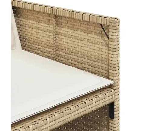 9-Daļīgs Virtuves Mēbeļu Komplekts Ar Matračiem, Pe Rotangpalma Vidaxl