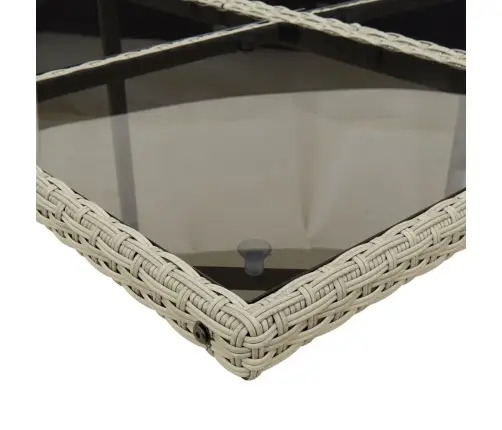 Sodo Komplektas Su Pagalvėlėmis, 9 Dalių, Pilkas, Poliratanas