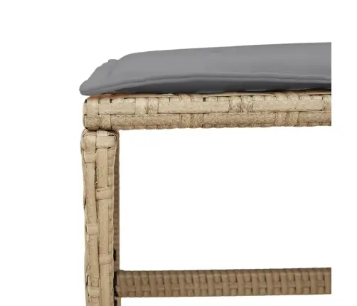 9-Daļīgs Virtuves Mēbeļu Komplekts Ar Matračiem, Pe Rotangpalma  Vidaxl