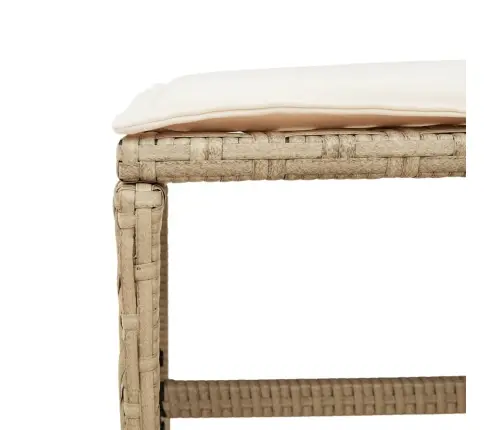 9-Daļīgs Virtuves Mēbeļu Komplekts Ar Matračiem, Pe Rotangpalma Vidaxl