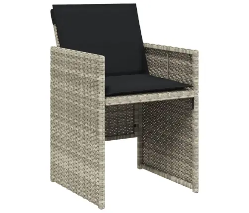 Sodo Komplektas Su Pagalvėlėmis, 13 Dalių, Pilkas, Poliratanas