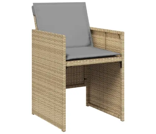 15-Daļīgs Virtuves Mēbeļu Komplekts Ar Matračiem,Pe Rotangpalma Vidaxl