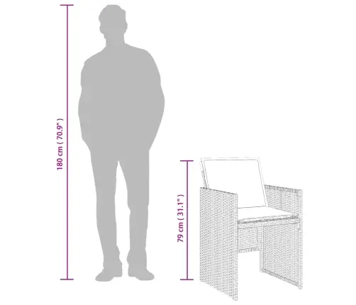 17-Daļīgs Virtuves Mēbeļu Komplekts Ar Matračiem, Bēša Pe Vidaxl