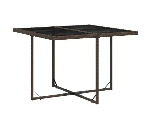 11-Daļīgs Dārza Mēbeļu Komplekts, Matrači, Brūna Pe Rotangpalma Vidaxl