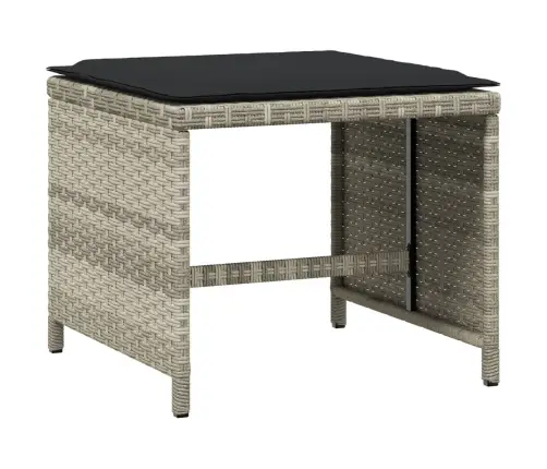 Sodo Komplektas Su Pagalvėlėmis, 15 Dalių, Pilkas, Poliratanas