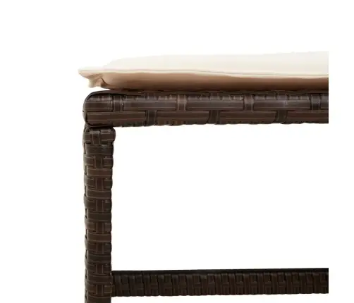 Sodo Komplektas Su Pagalvėlėmis, 17 Dalių, Rudas, Poliratanas