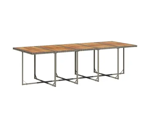 13-Daļīgs Dārza Mēbeļu Komplekts Ar Matračiem, Pelēks Pe Vidaxl