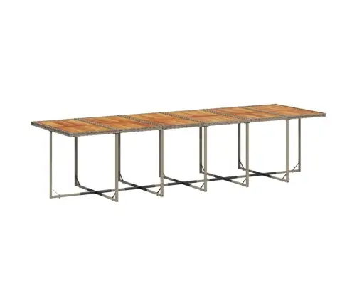 Sodo Komplektas Su Pagalvėlėmis, 17 Dalių, Pilkas, Poliratanas