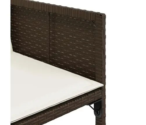 5-Daļīgs Dārza Mēbeļu Komplekts Ar Matračiem, Pe Rotangpalma Vidaxl