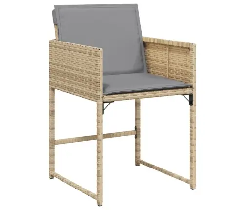 5-Daļīgs Dārza Mēbeļu Komplekts Ar Matračiem, Pe Rotangpalma Vidaxl