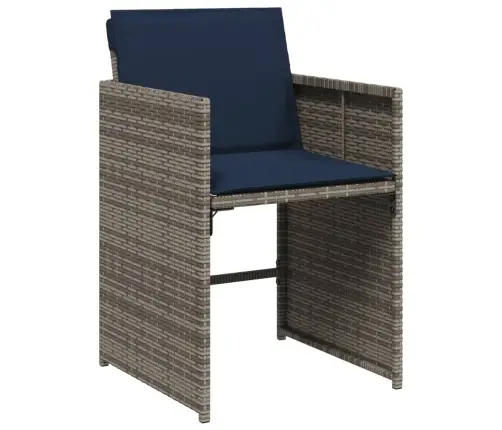 5-Osaline Aiamööbli Komplekt Patjadega, Hall, Polürotang