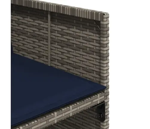 5-Osaline Aiamööbli Komplekt Patjadega, Hall, Polürotang