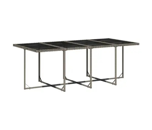 Sodo Komplektas Su Pagalvėlėmis, 9 Dalių, Pilkas, Poliratanas