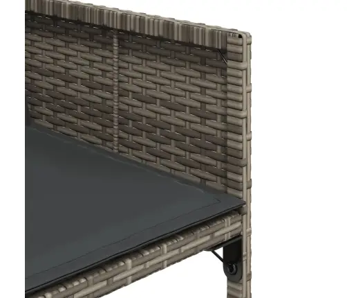 13-Daļīgs Dārza Mēbeļu Komplekts Ar Matračiem, Pelēks Pe Vidaxl