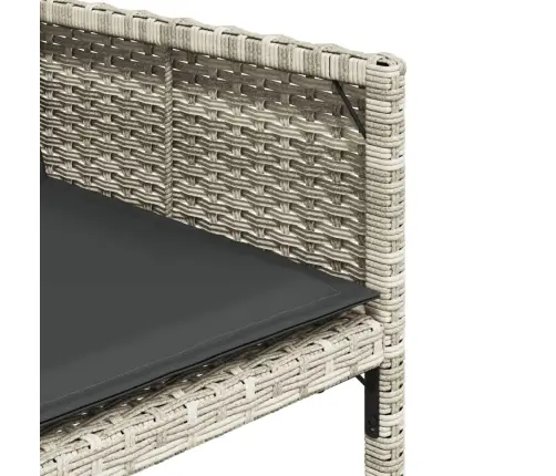 Sodo Komplektas Su Pagalvėlėmis, 13 Dalių, Pilkas, Poliratanas Sodo Komplektas Su Pagalvėlėmis, 13 Dalių, Pilkas, Poliratanas