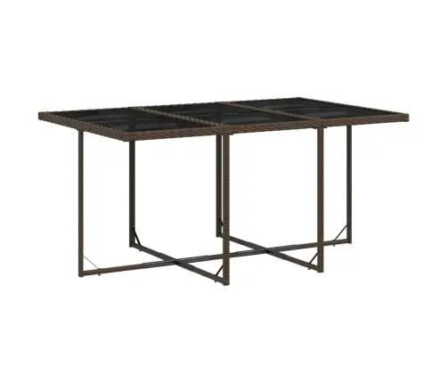 11-Daļīgs Dārza Mēbeļu Komplekts, Matrači, Brūna Pe Rotangpalma Vidaxl