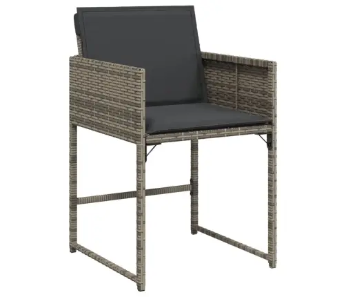 Sodo Komplektas Su Pagalvėlėmis, 13 Dalių, Pilkas, Poliratanas